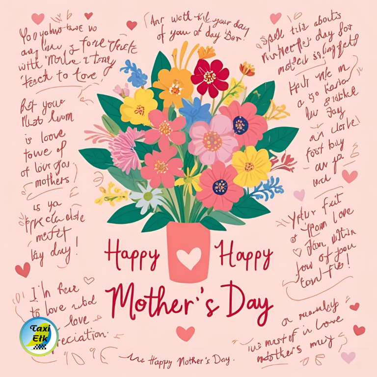 a bouquet of flowers in a vase with writing