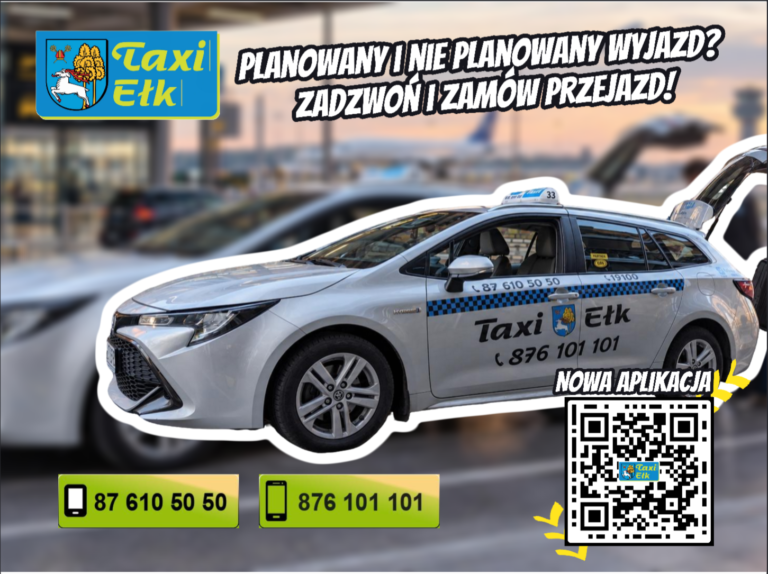 taxi elk transport lotniska podróże jesień 2026
